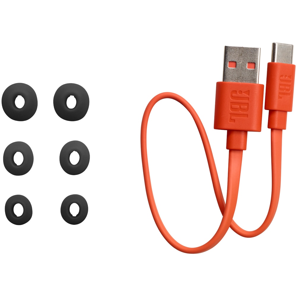 Casti JBL Vibe Buds, True wireless, Bluetooth, In-ear, Microfon, negru