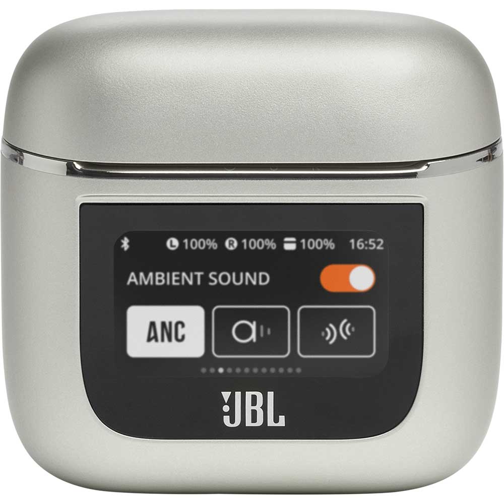 Casti JBL Tour Pro 2, True wireless, Bluetooth, In-ear, Microfon, Noise cancelling, crem