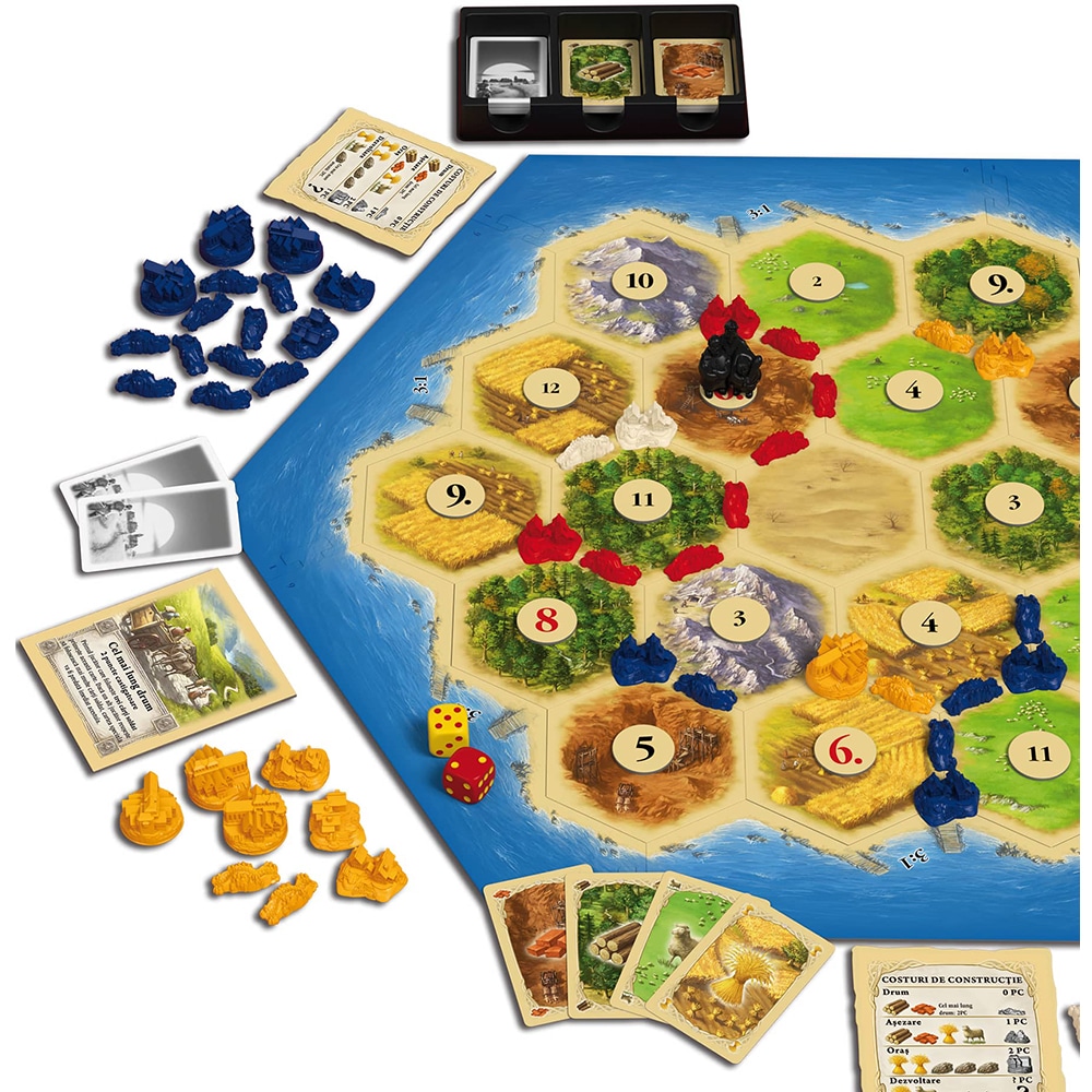 Joc de societate CATAN Joc de baza CAT34, 10 ani+, 3-4 jucatori