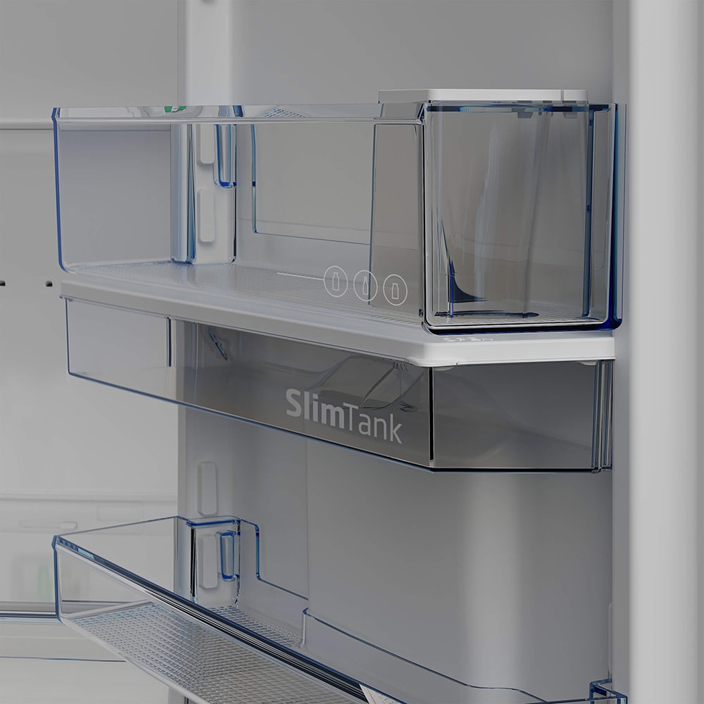 Combina frigorifica BEKO B3RCNA364HDXB, No Frost, 316 l, H 186.5 cm, Clasa E, Dozator apa, inox