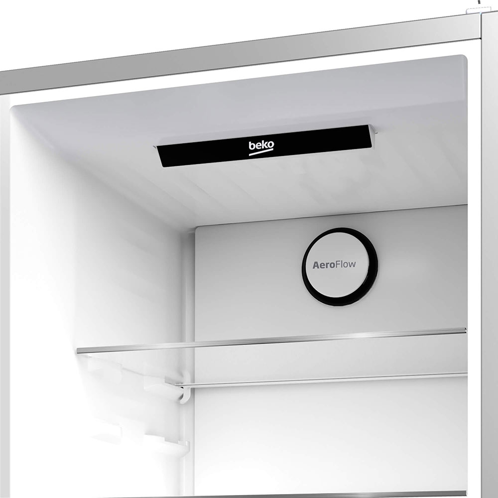 Combina frigorifica BEKO B3RCNA364HXB1, No Frost, 316 l, H 186.5 cm, Clasa E, argintiu