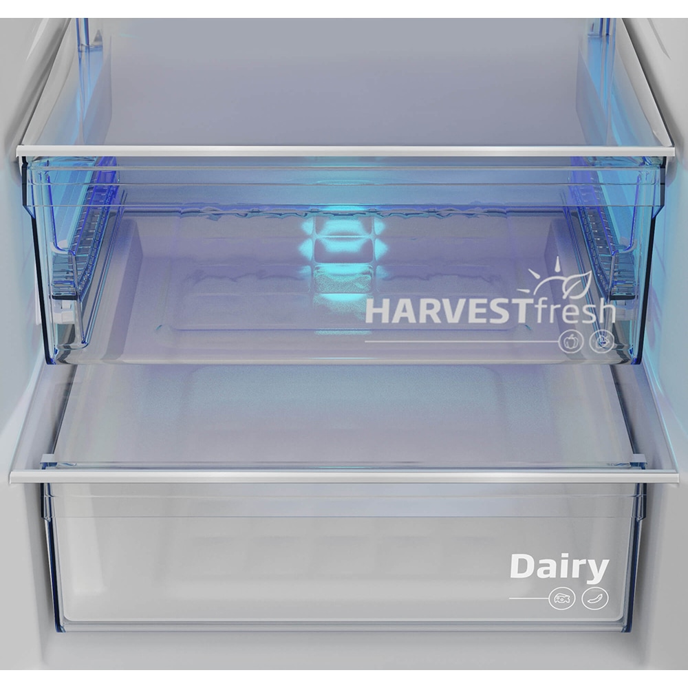 Combina frigorifica BEKO B3RCNA404HXBR1, No Frost, 355 l, H 203.5 cm, Clasa E, dark inox