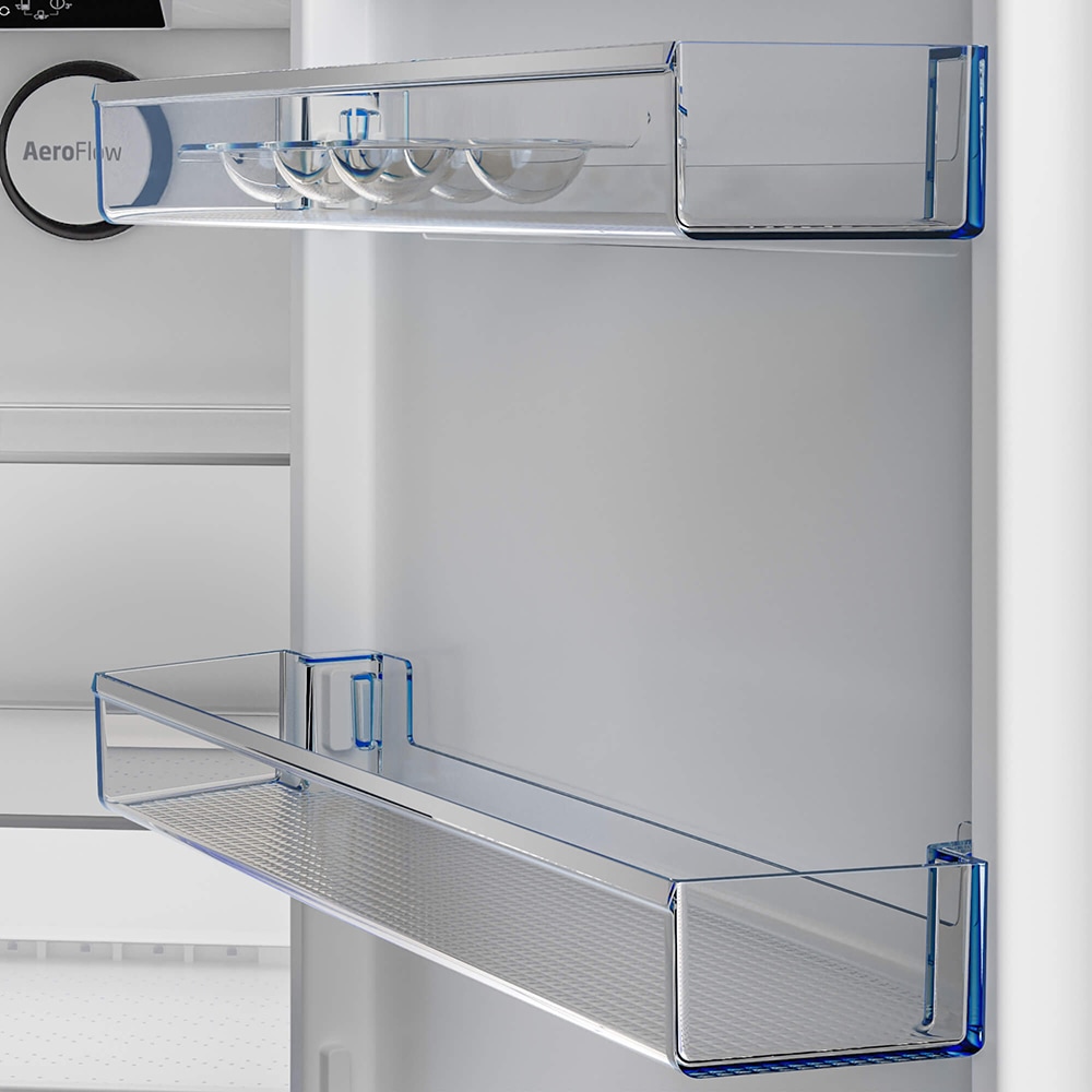 Combina frigorifica BEKO B5RCNA405HDXBR1, No Frost, 355 l, H 203 cm, Clasa D, Dozator apa, dark inox