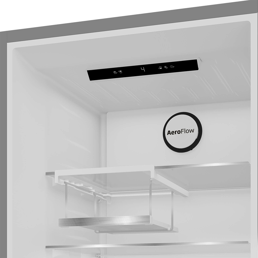 Combina frigorifica BEKO B7RCNA407HXBR1, No Frost, 355 l, H 204 cm, Clasa B, dark inox