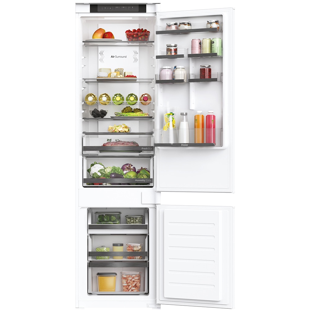 Combina frigorifica incorporabila HAIER HBW5519E, Total No Frost, 281 l, H 193 cm, Clasa E, Wi-Fi