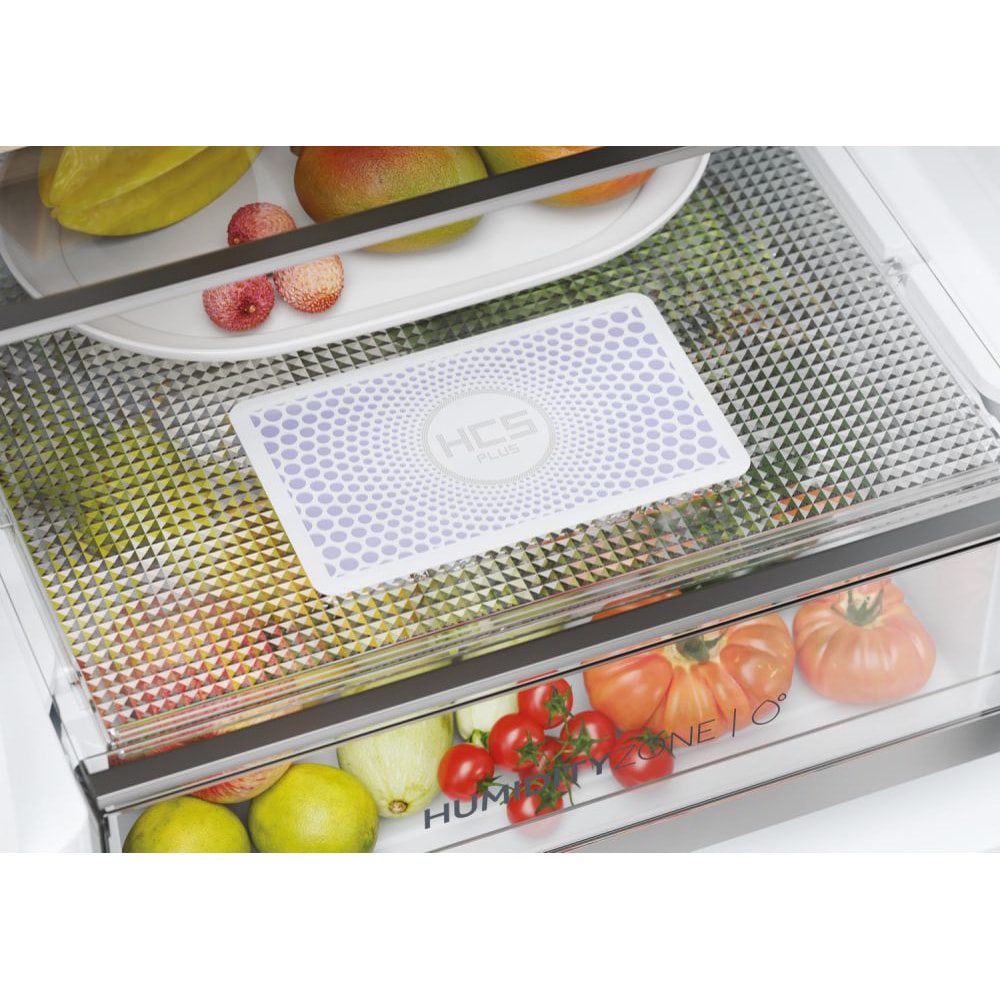 Combina frigorifica HAIER HDW1620DNPD, Total No Frost, 377 l, H 200 cm, Clasa D, dark inox