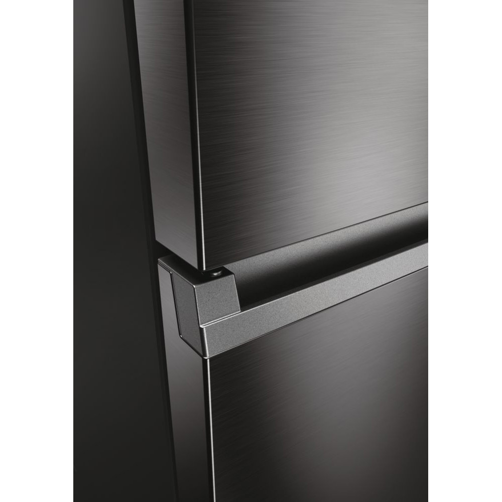 Combina frigorifica HAIER HDW5620CNPD, Total No Frost, 377 l, H 200 cm, Clasa C, dark inox
