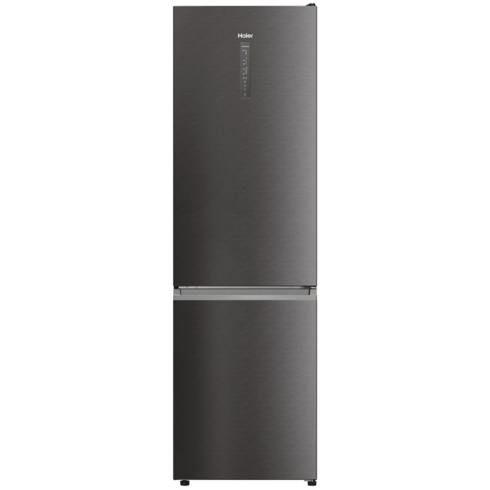 Combina frigorifica HAIER HDW5620CNPD, Total No Frost, 377 l, H 200 cm, Clasa C, dark inox