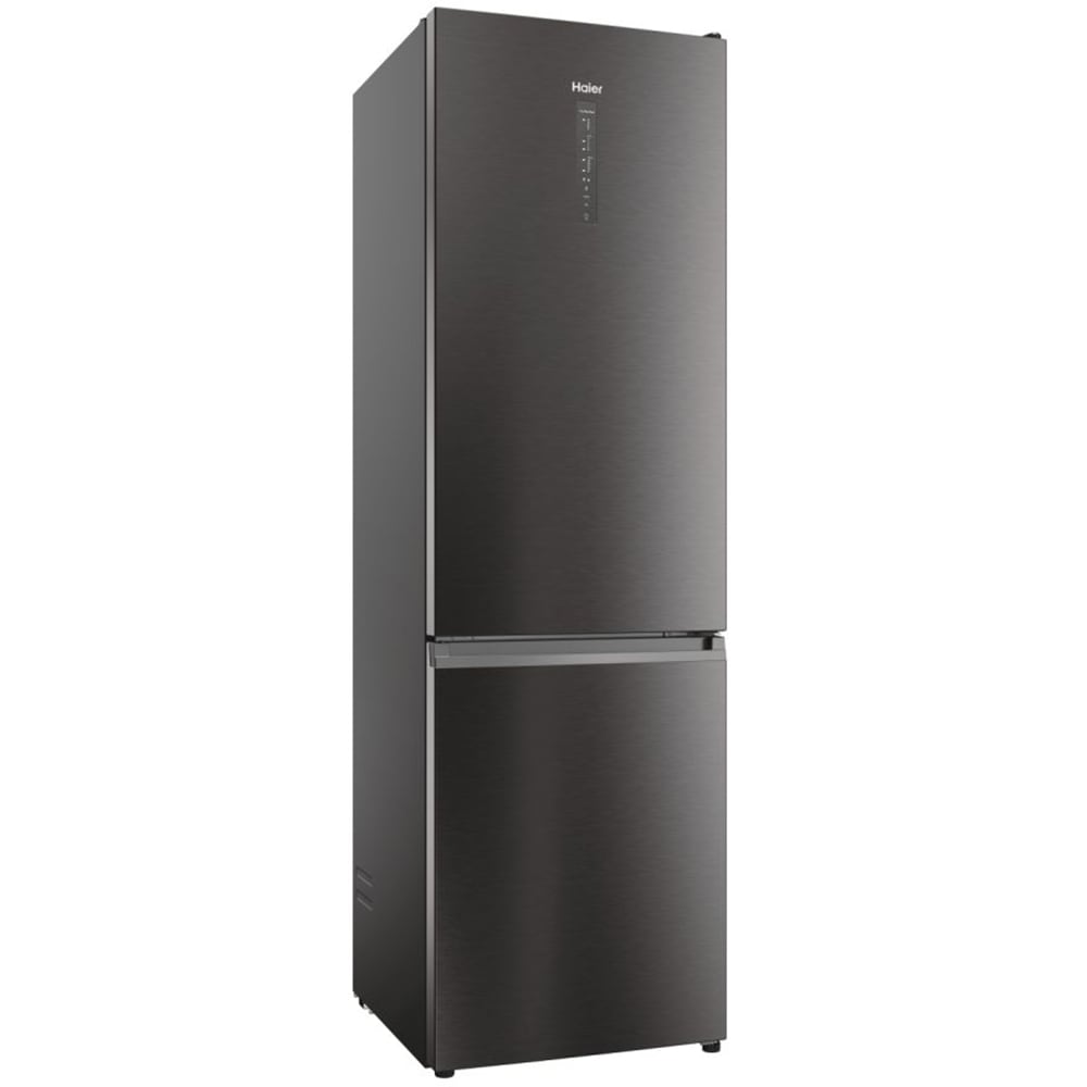 Combina frigorifica HAIER HDW5620CNPD, Total No Frost, 377 l, H 200 cm, Clasa C, dark inox