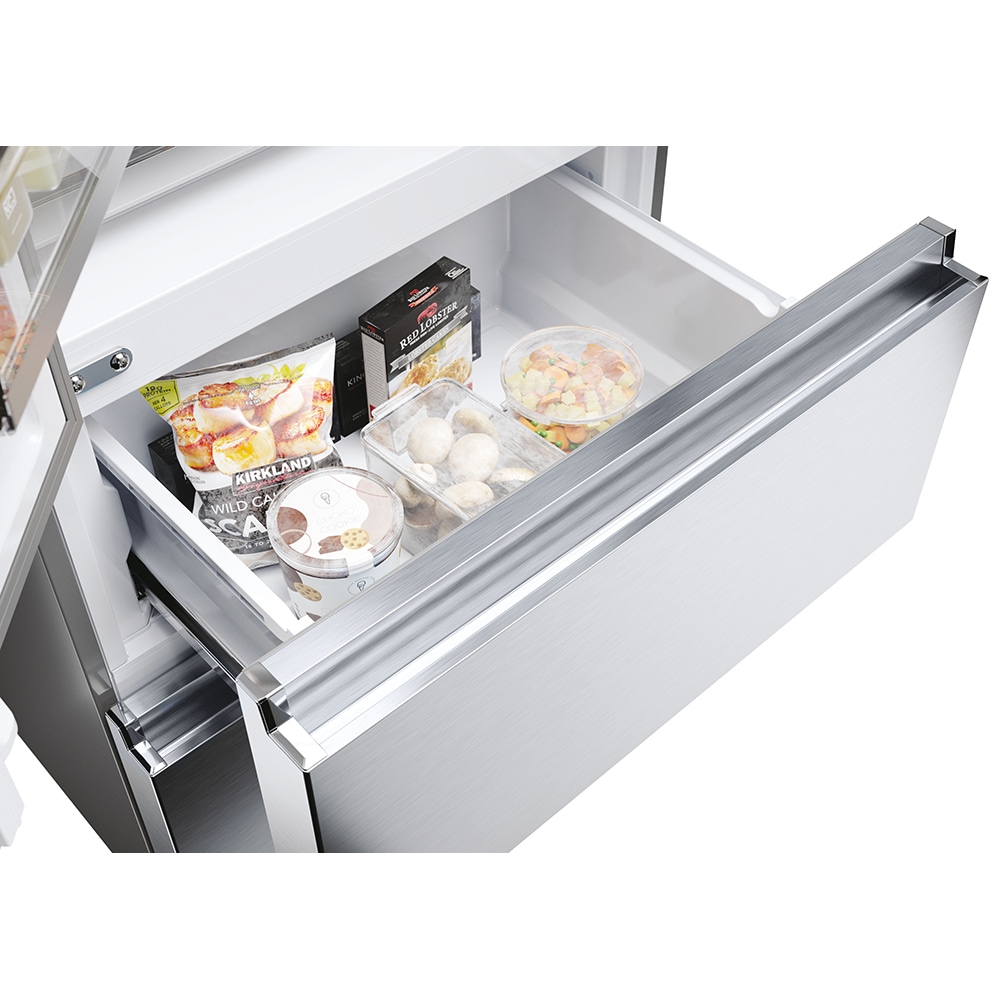 Side by Side HAIER HFR5720EWMG, Total No Frost, 477 l, H 201 cm, Clasa E, Dozator apa, argintiu
