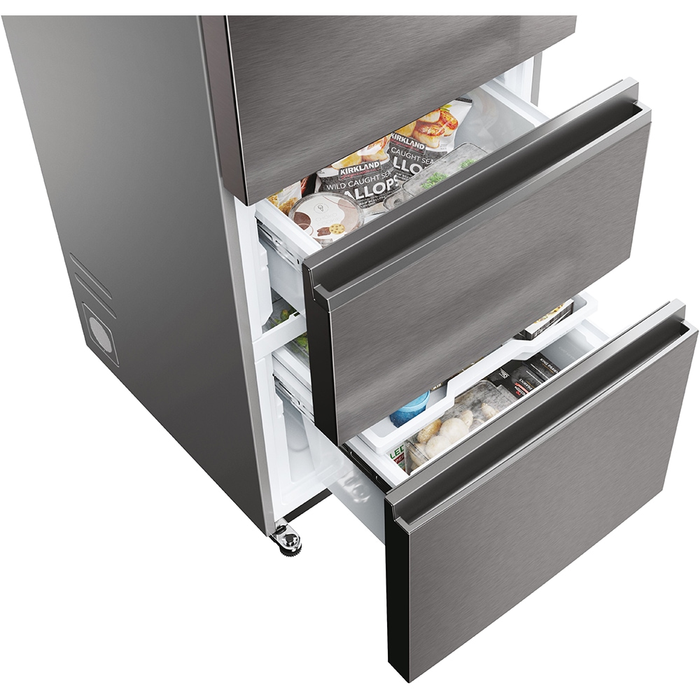 Combina frigorifica HAIER HTW5620CNMP, Total No Frost, 414 l, H 201 cm, Clasa E, Wi-Fi, negru