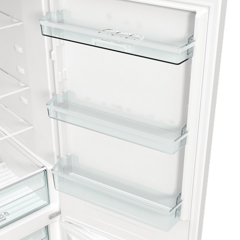 Combina frigorifica GORENJE NRK619EEW4, No Frost, 300 l, H 185 cm, Clasa E, alb
