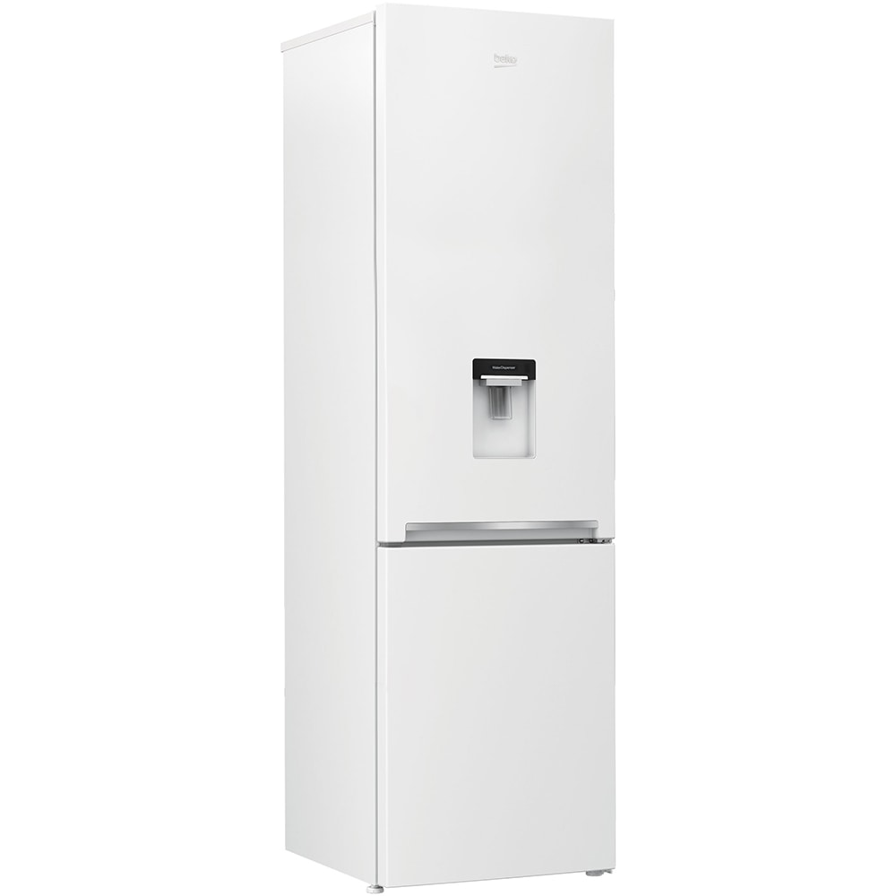 Combina frigorifica BEKO RCSA406K40DWN, 386 l, H 202.5 cm, Clasa E, dozator apa, alb