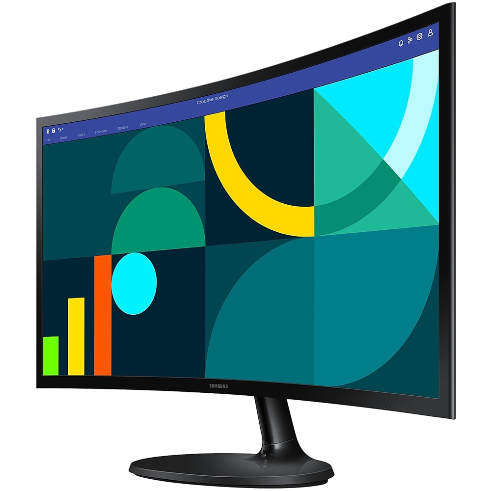 Monitor Gaming curbat LED VA SAMSUNG Essential S3 S36GD LS24D360GAUXEN, 24", Full HD, 100Hz, negru