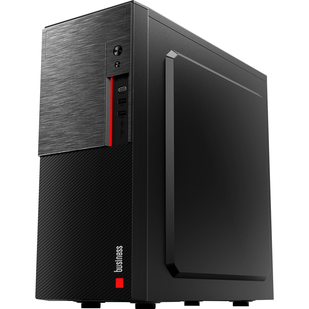 Sistem Desktop PC MYRIA Style V86 Powered by Asus, AMD Ryzen 7-5700G pana la 4.6GHz, 8GB, SSD 512GB, AMD Radeon Graphics, Ubuntu