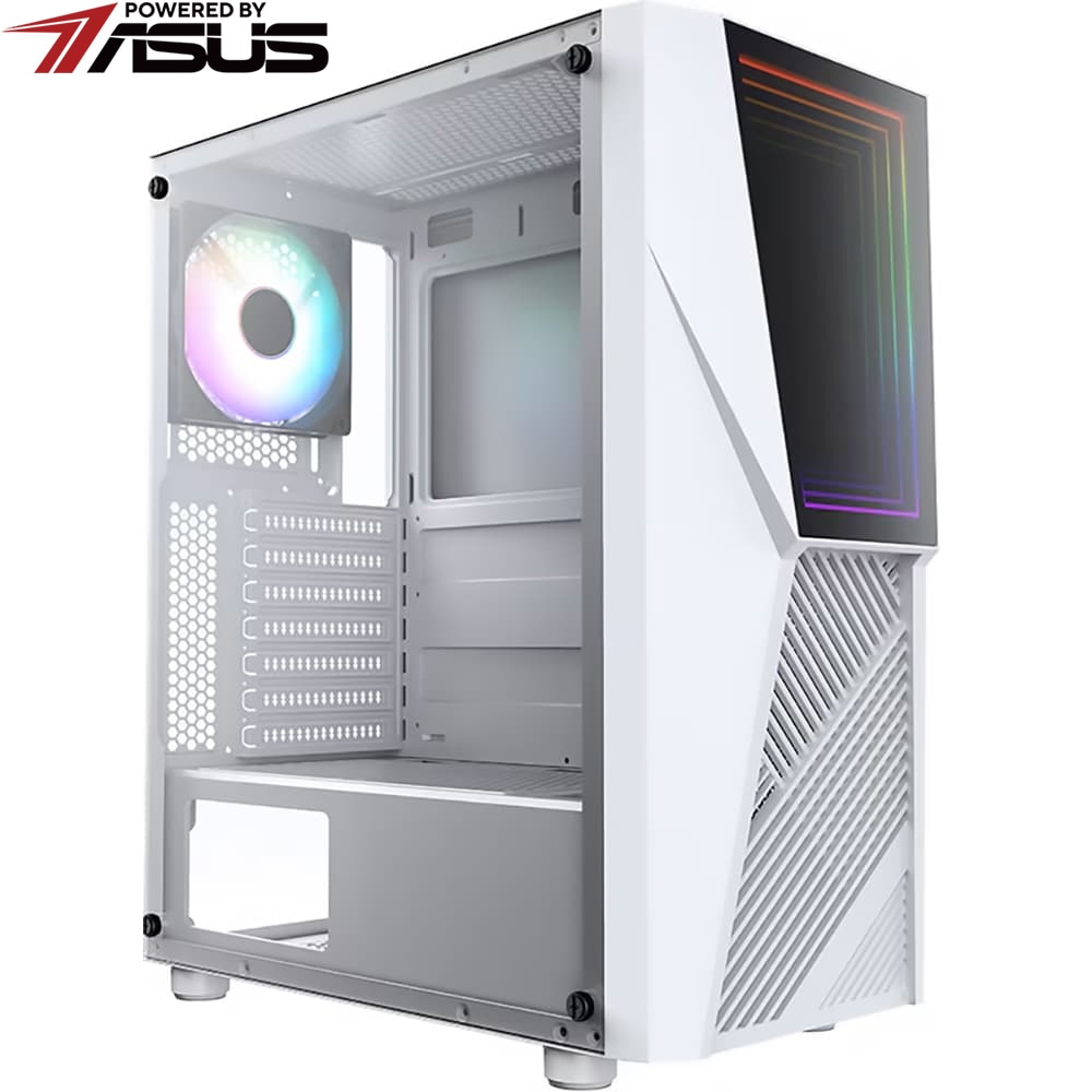 Sistem Desktop Gaming MYRIA Style V87 Powered by ASUS, AMD Ryzen 5 7600 pana la 5.2GHz, 16GB, SSD 500GB, NVIDIA GeForce GTX 1650 4GB, Ubuntu