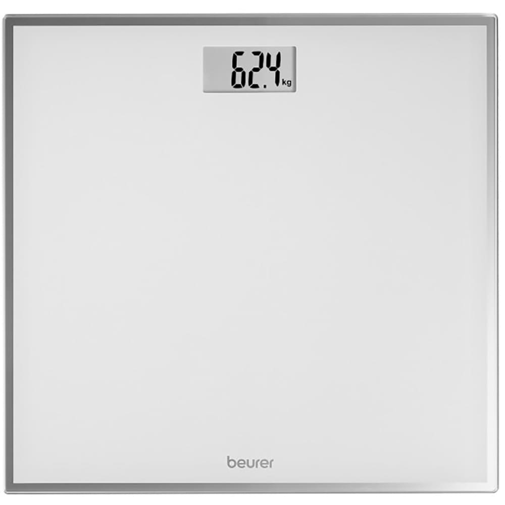 Cantar corporal BEURER GS 120, 150kg, electronic, sticla securizata, alb