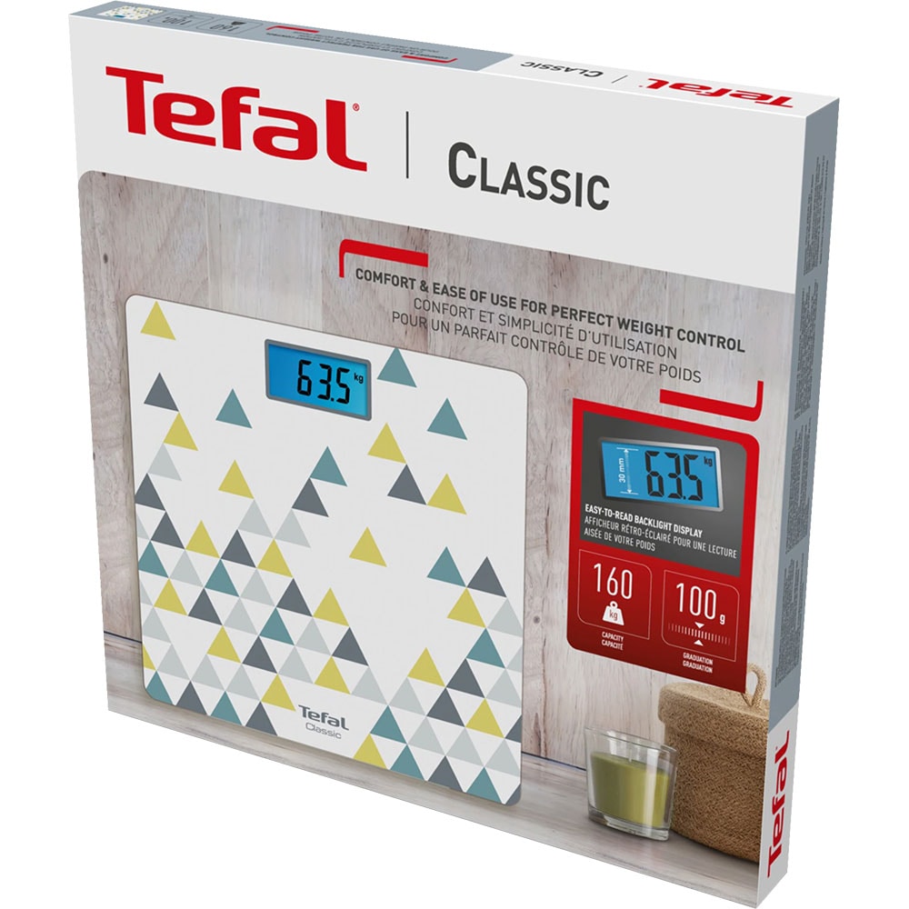Cantar corporal TEFAL Classic PP1536V0, 160kg, alb