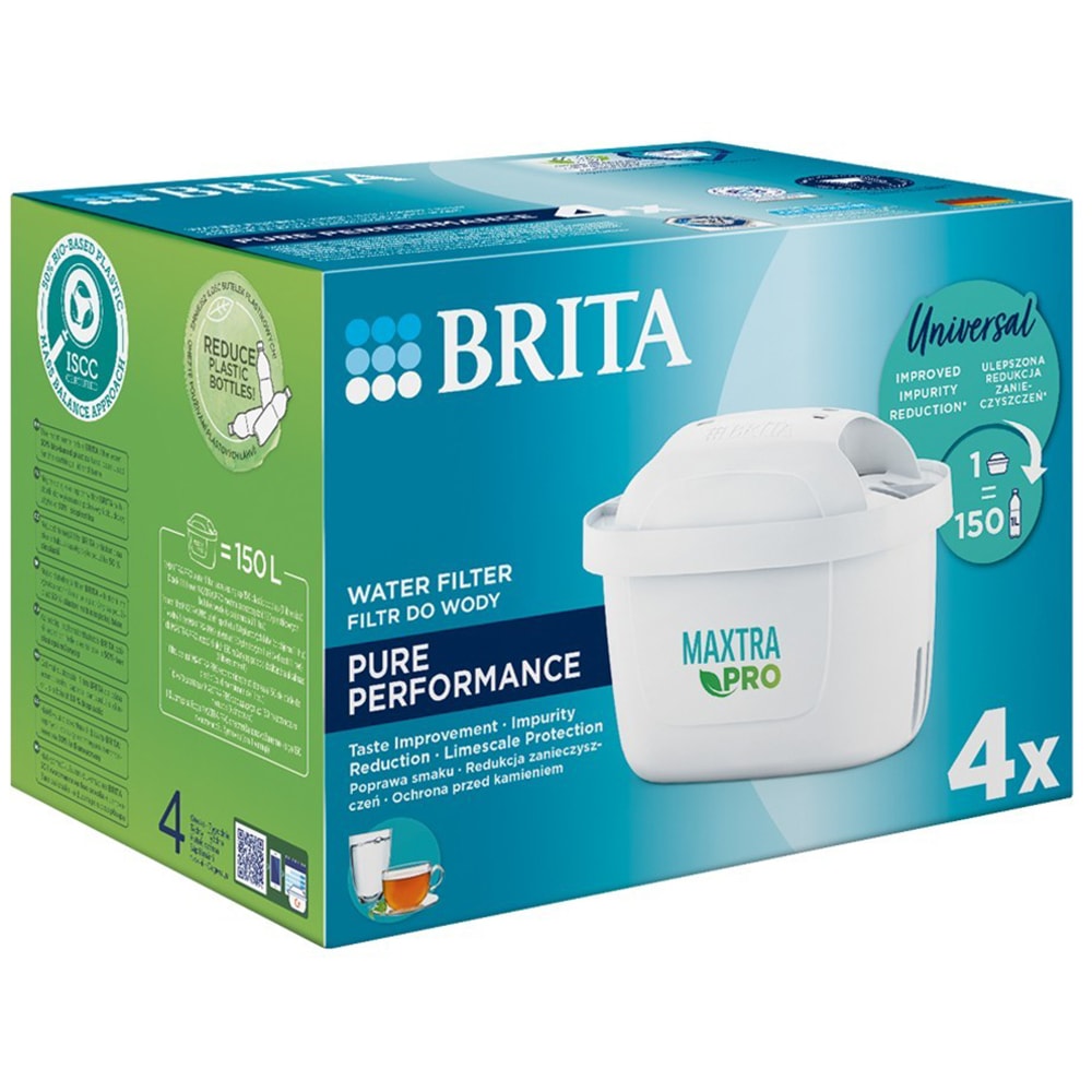 Set 4 filtre de apa BRITA Maxtra Pro Pure Performance BR1051757, alb