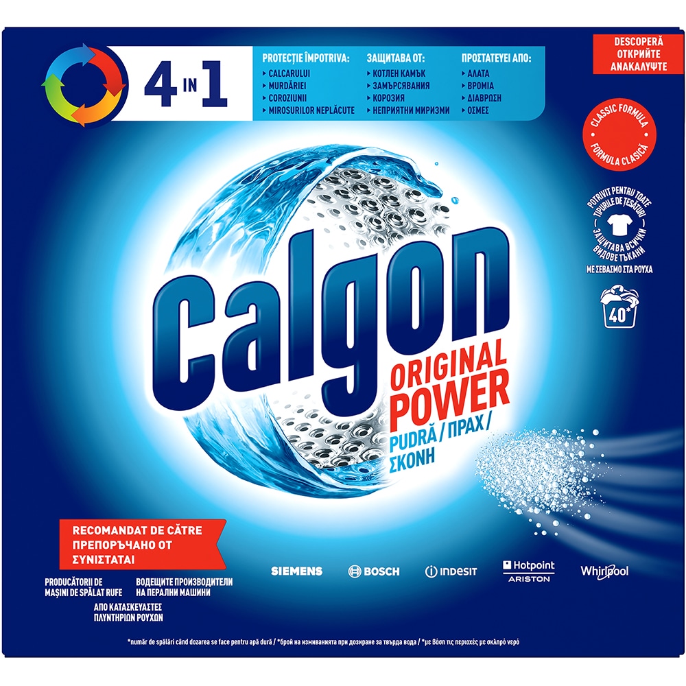 Pudra anticalcar CALGON, 2 kg
