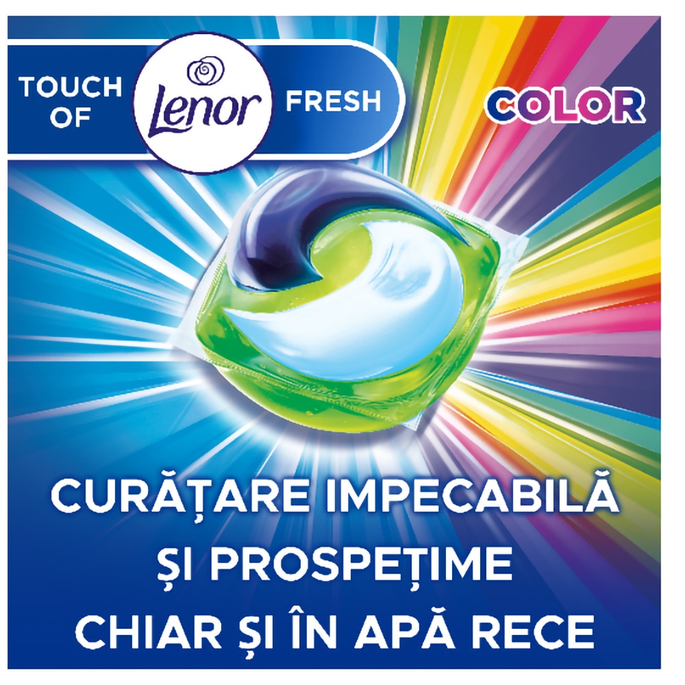 Detergent capsule ARIEL All in One PODS Touch of Lenor Color, 37 spalari