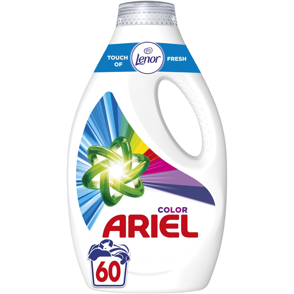 Detergent lichid ARIEL Touch of Lenor Color, 3 l, 60 spalari