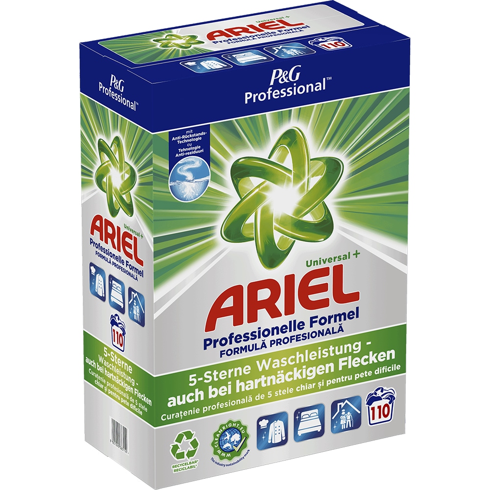 Detergent automat ARIEL Professional Universal+, 7.15 kg, 110 spalari