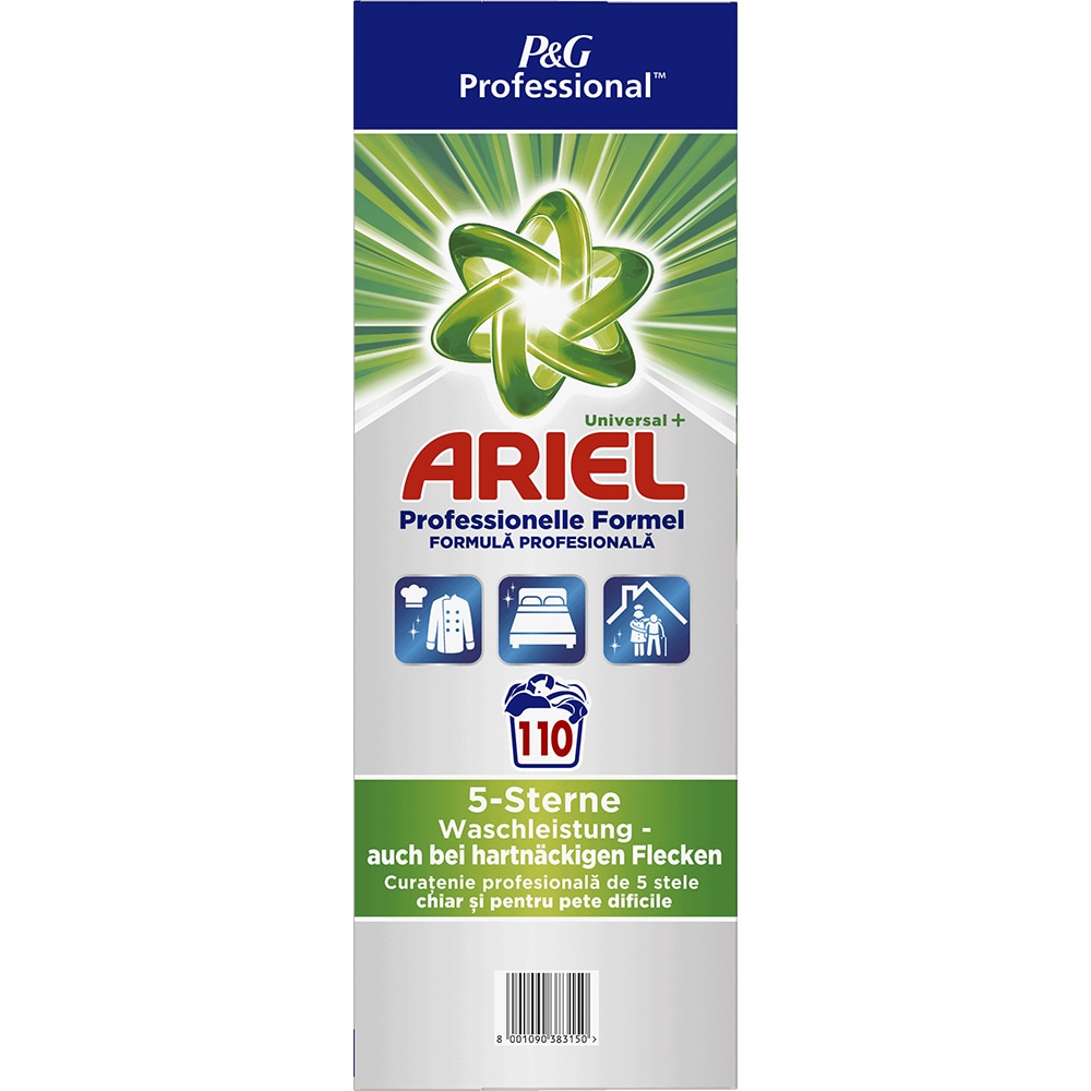 Detergent automat ARIEL Professional Universal+, 7.15 kg, 110 spalari