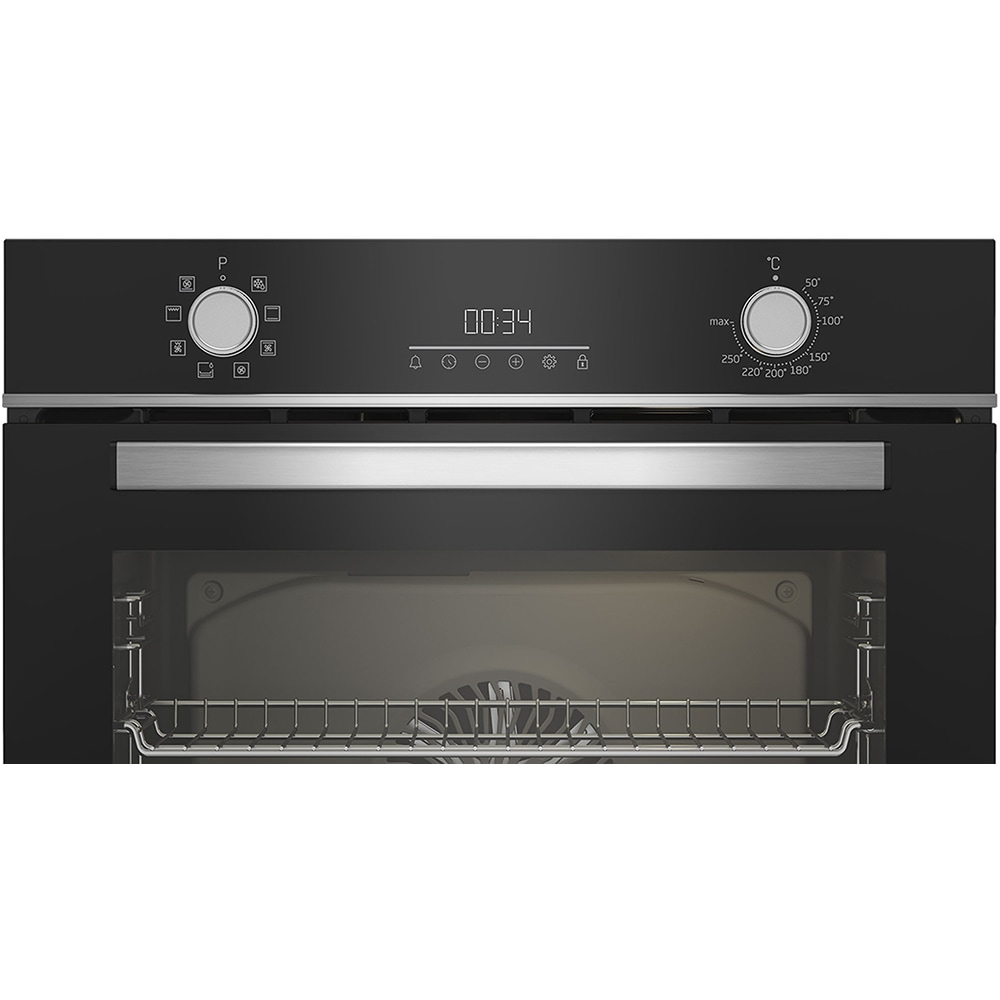 Cuptor incorporabil BEKO BBIM13300XM, Electric, Autocuratare SteamShine, 72 l, Clasa A, negru