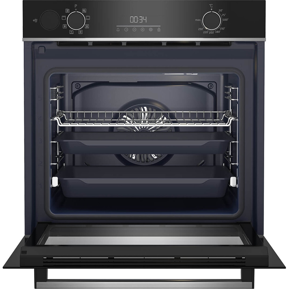Cuptor incorporabil BEKO BBIS13300XMSE, Electric, Gatire cu abur, Autocuratare catalitica, 72 l, Clasa A+, AeroPerfect, negru