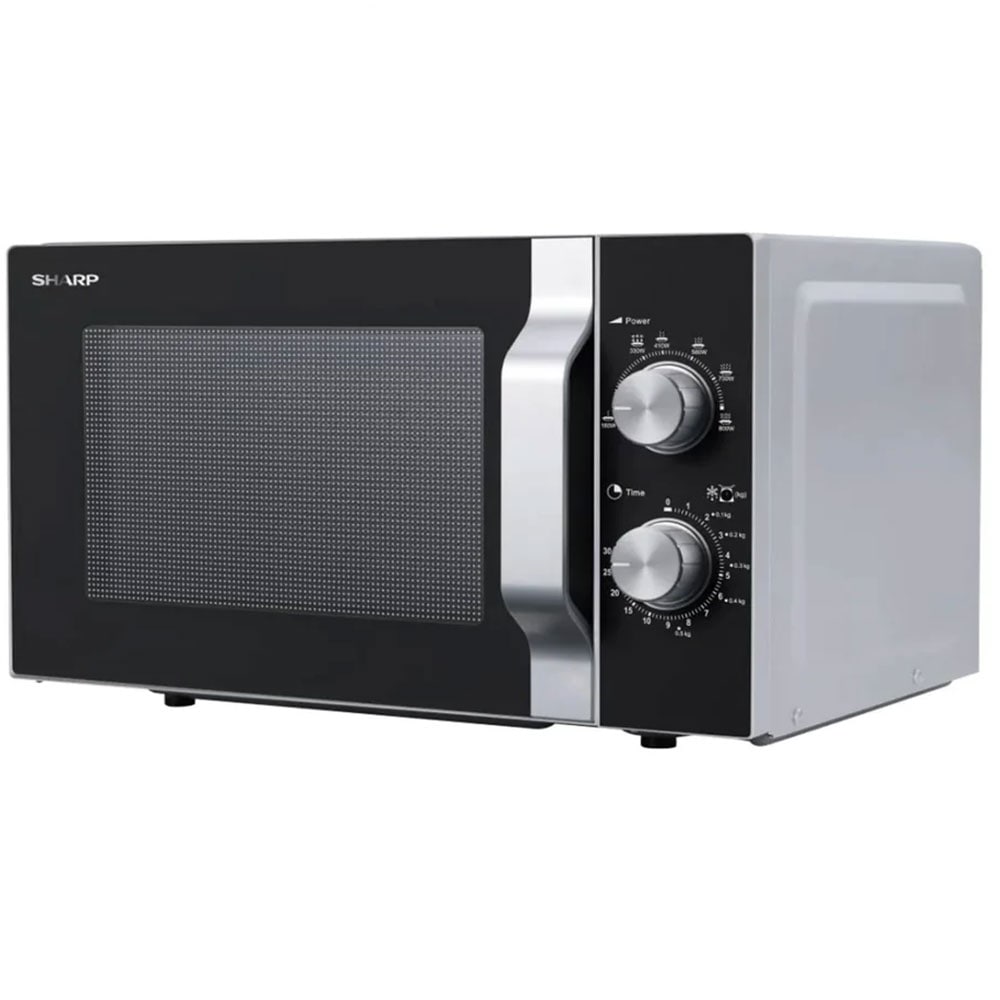 Cuptor microunde SHARP R204SA, 20l, 800W, argintiu-negru