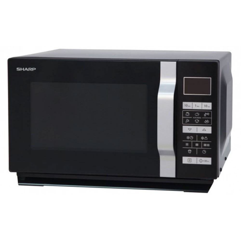 Cuptor microunde cu grill SHARP R-760BK, 23l, 900W, negru
