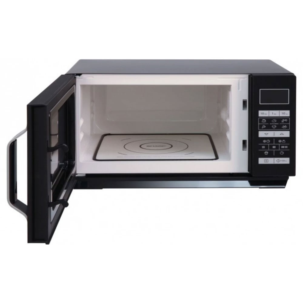 Cuptor microunde cu grill SHARP R-760BK, 23l, 900W, negru