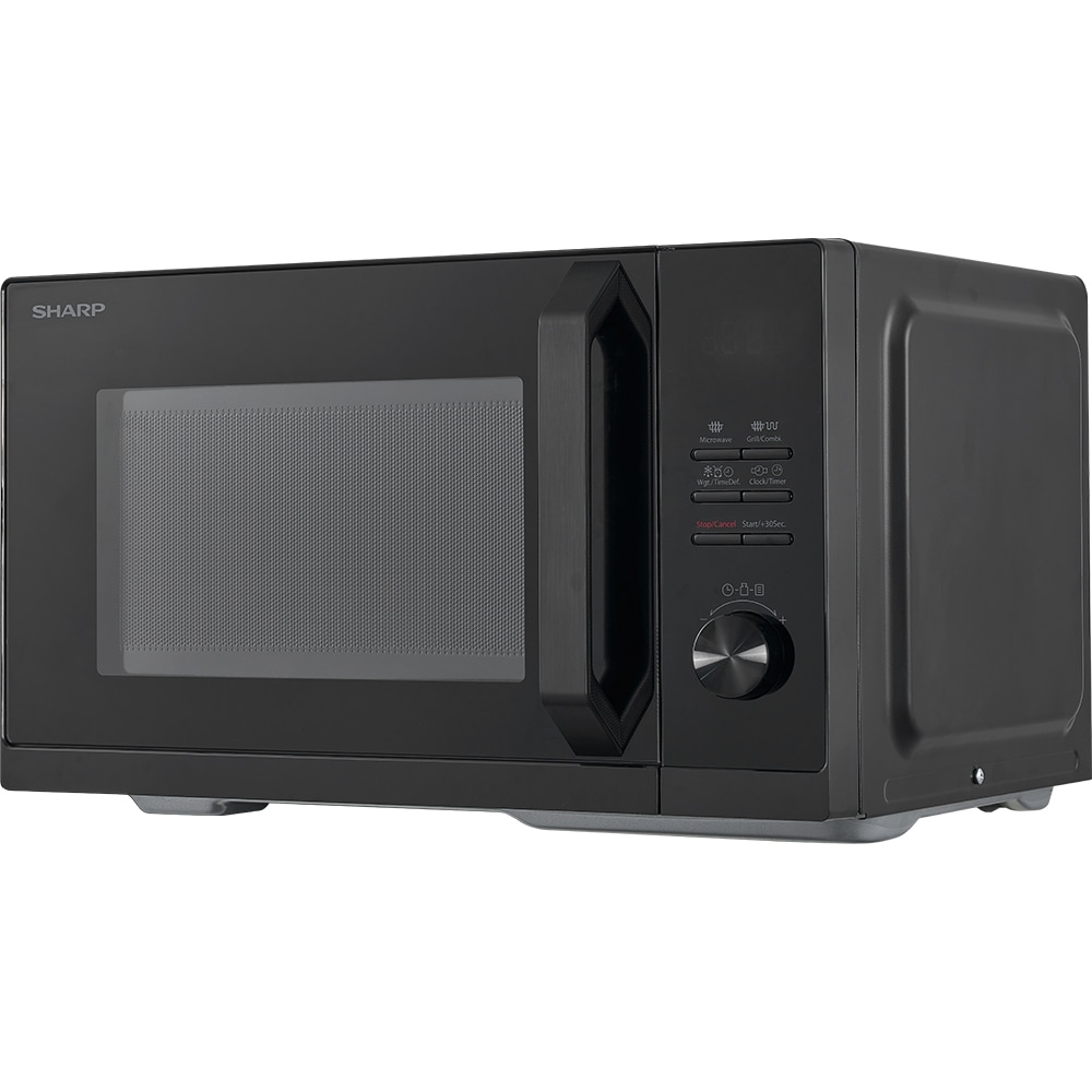 Cuptor microunde cu grill SHARP RCG201TB, 20l, 800W, negru