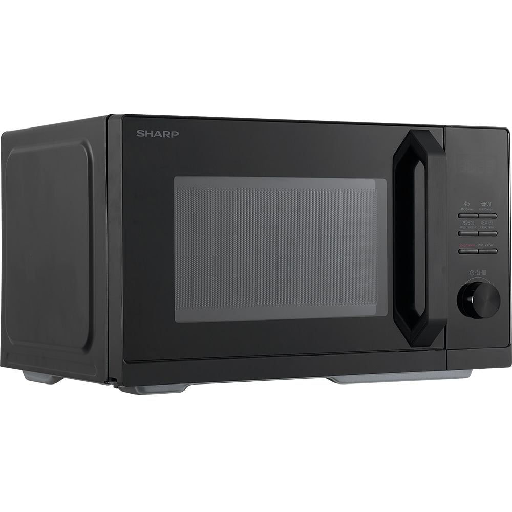 Cuptor microunde cu grill SHARP RCG201TB, 20l, 800W, negru