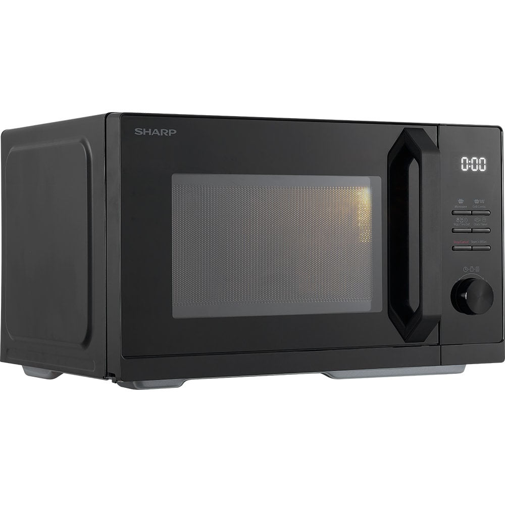 Cuptor microunde cu grill SHARP RCG201TB, 20l, 800W, negru