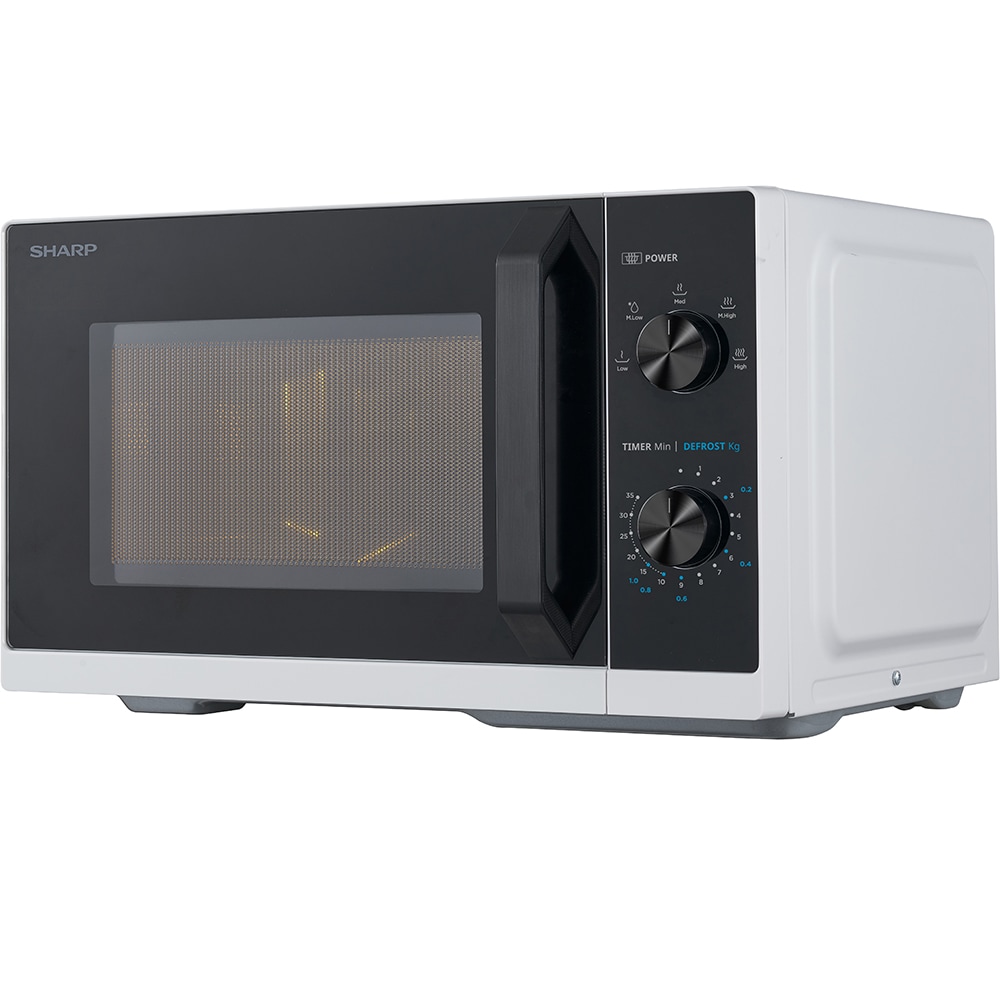 Cuptor microunde SHARP RCS200TW, 20l, 800W, alb-negru