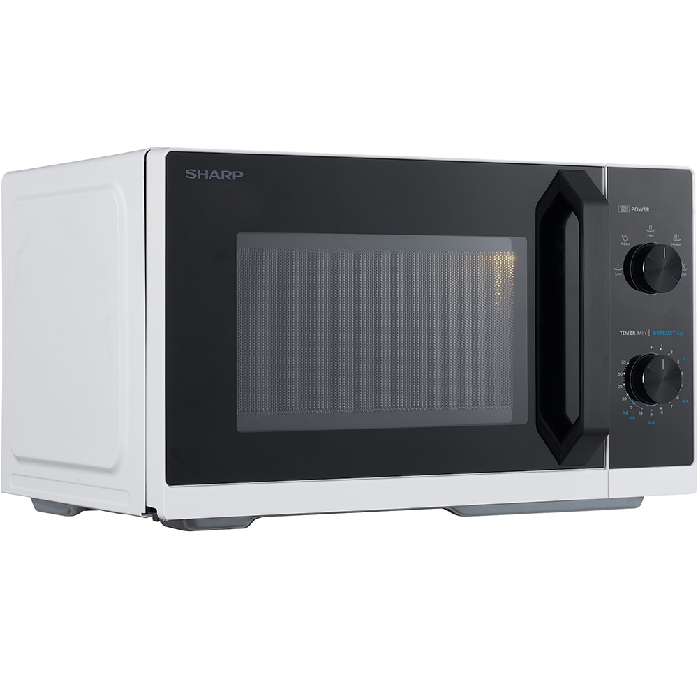 Cuptor microunde SHARP RCS200TW, 20l, 800W, alb-negru