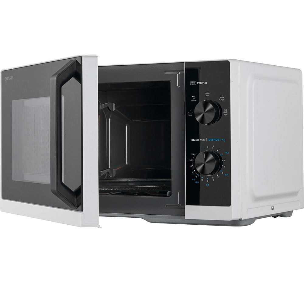 Cuptor microunde SHARP RCS200TW, 20l, 800W, alb-negru