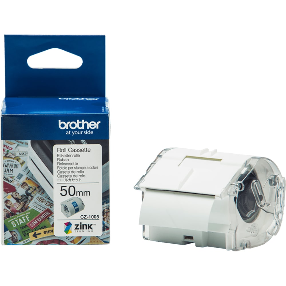 Banda etichete BROTHER CZ-1005, 50 mm, 5 m, multicolor