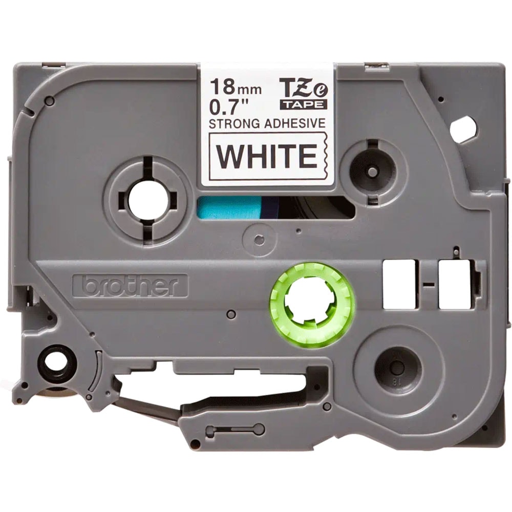 Banda etichete BROTHER TZe-S241, 18 mm, 8 m, Negru pe Alb