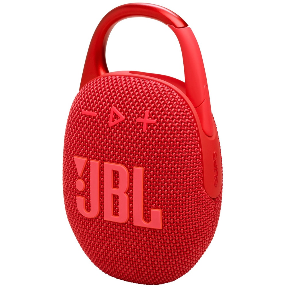 Boxa portabila JBL Clip 5, Bluetooth, IP67, Auracast, rosu
