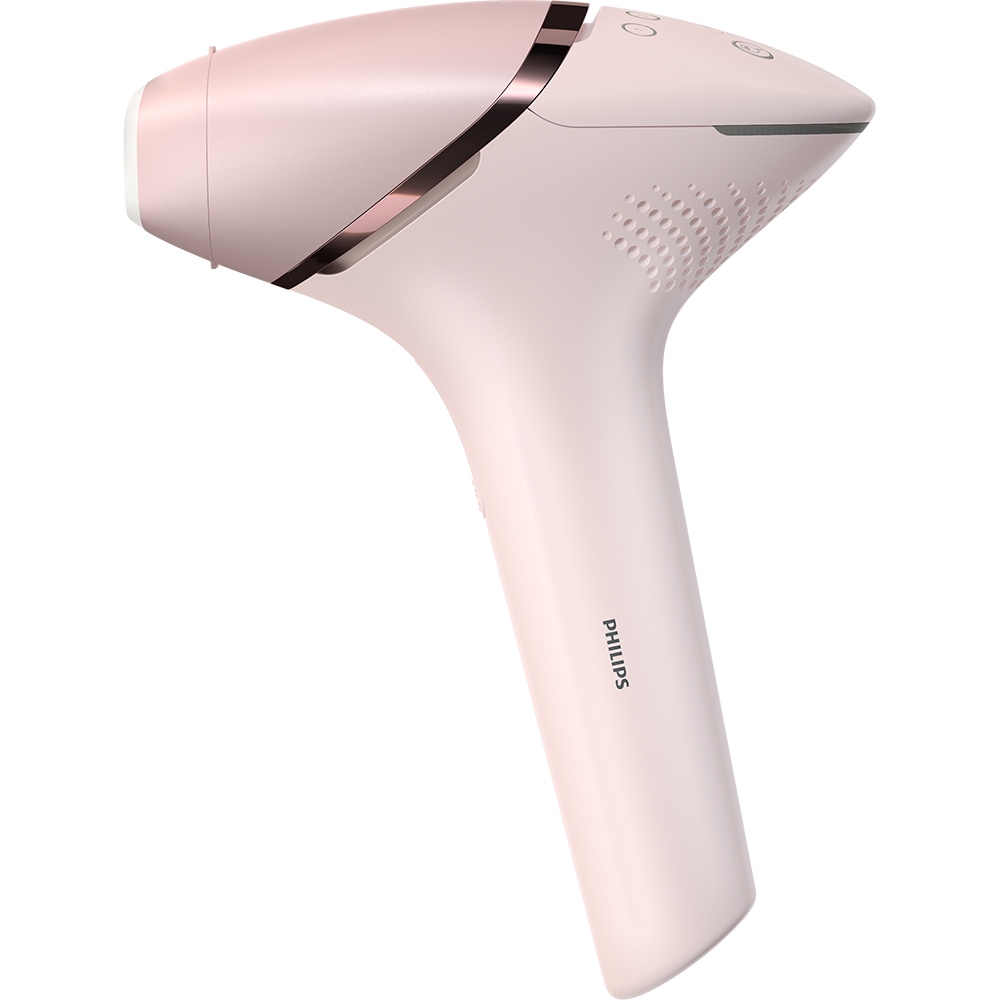 Epilator IPL PHILIPS Lumea Series 9900 BRI976/00, 450.000 de impulsuri, 4 accesorii, Senzor SmartSkin, acumulator, roz