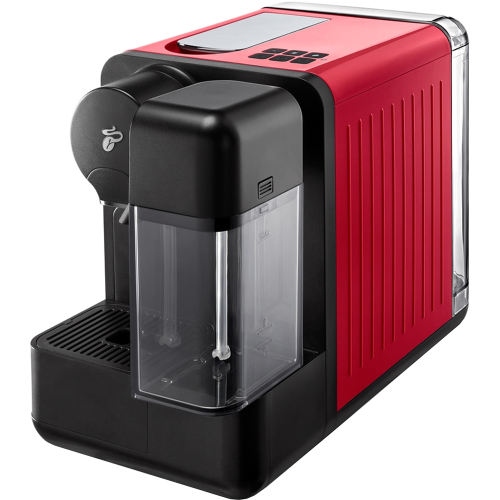 Espressor capsule TCHIBO Cafissimo Milk CAFMILKRD, 1.2l, 1350W, 15 bar, rosu-negru