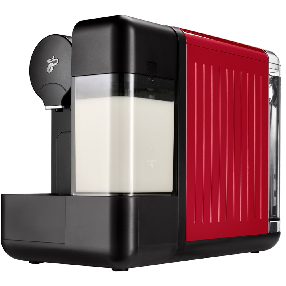 Espressor capsule TCHIBO Cafissimo Milk CAFMILKRD, 1.2l, 1350W, 15 bar, rosu-negru