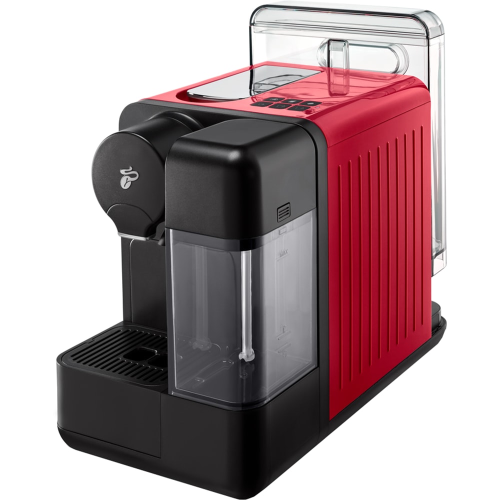 Espressor capsule TCHIBO Cafissimo Milk CAFMILKRD, 1.2l, 1350W, 15 bar, rosu-negru