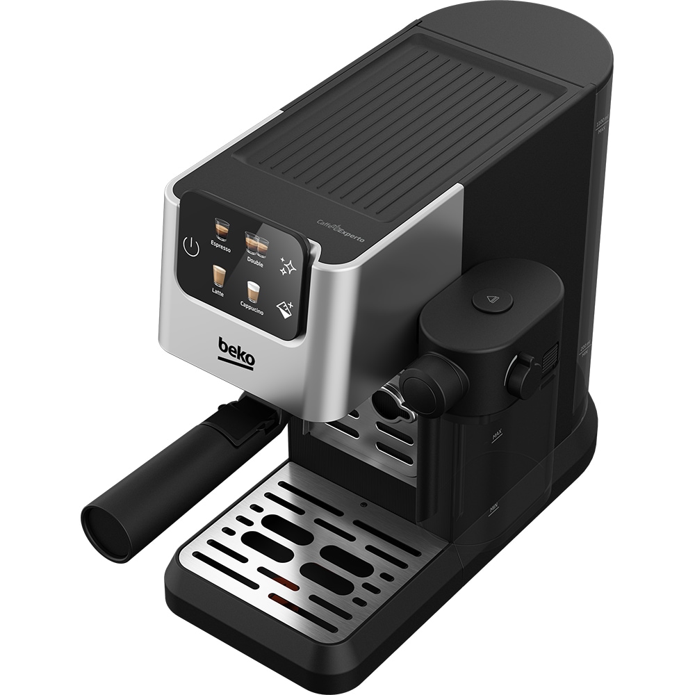 Espressor manual BEKO CaffeExperto CEP5304X, 1.1l, 1600W, 15 bar, negru-argintiu