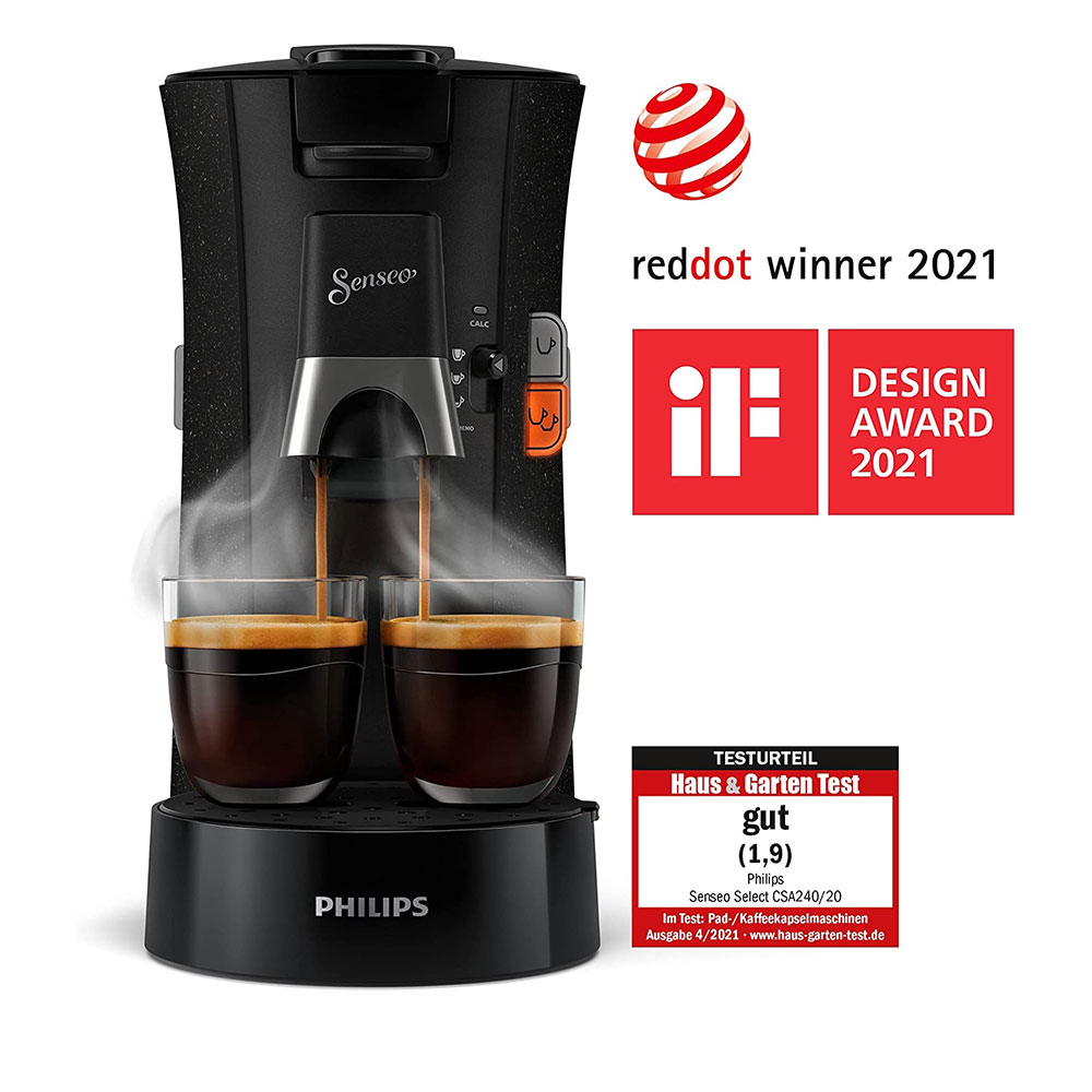 Espressor capsule SENSEO Select CSA230/61, 0.9l, 1450W, 1 bar, negru