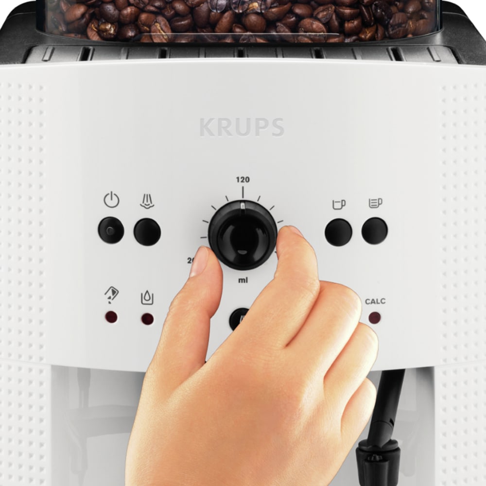 Espressor automat KRUPS Espresseria EA8105, 1.6l, 1450W, 15 bar, alb-negru