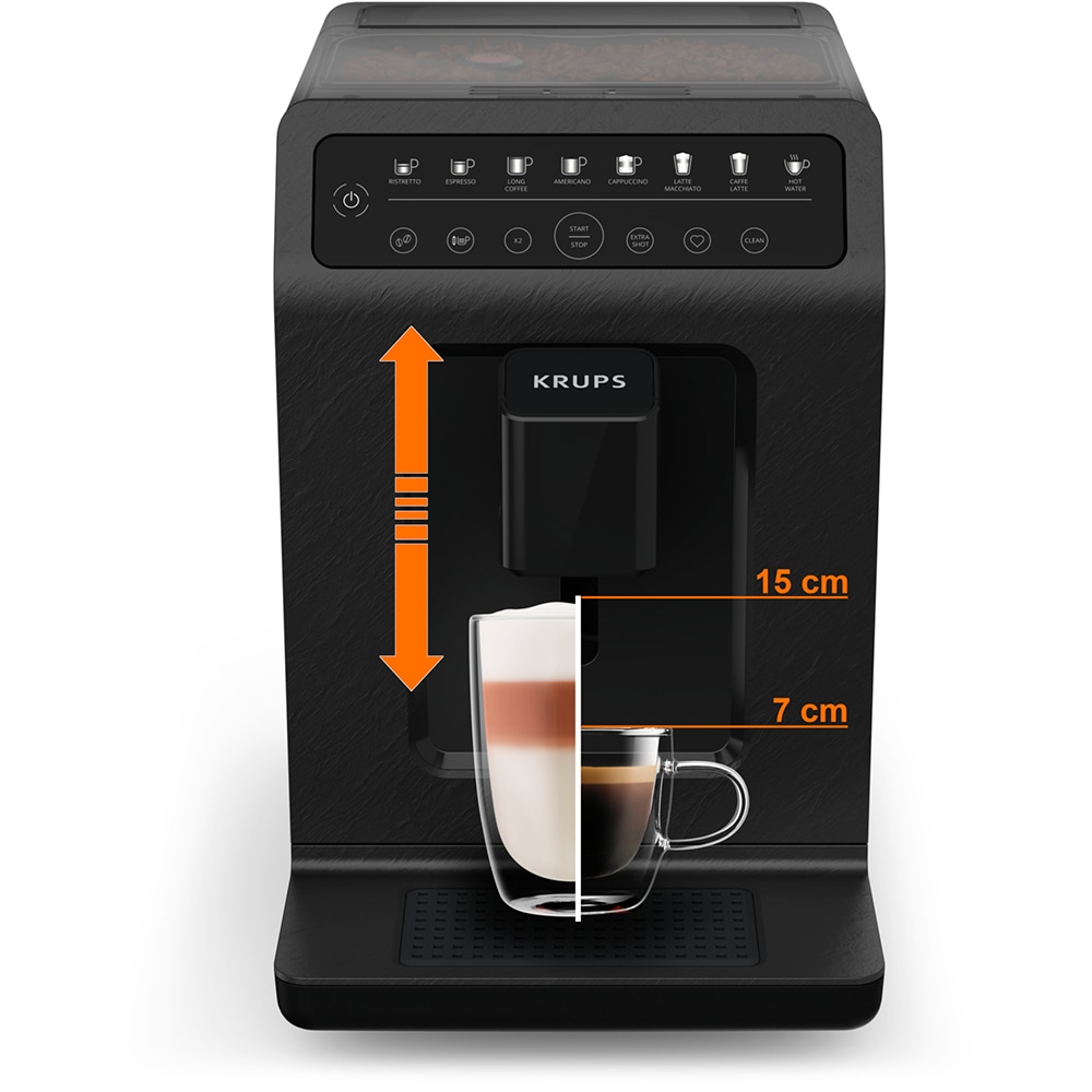 Espressor automat KRUPS Evidence Eco EA897B10, 2.3l, 1450W, 15 bar, negru